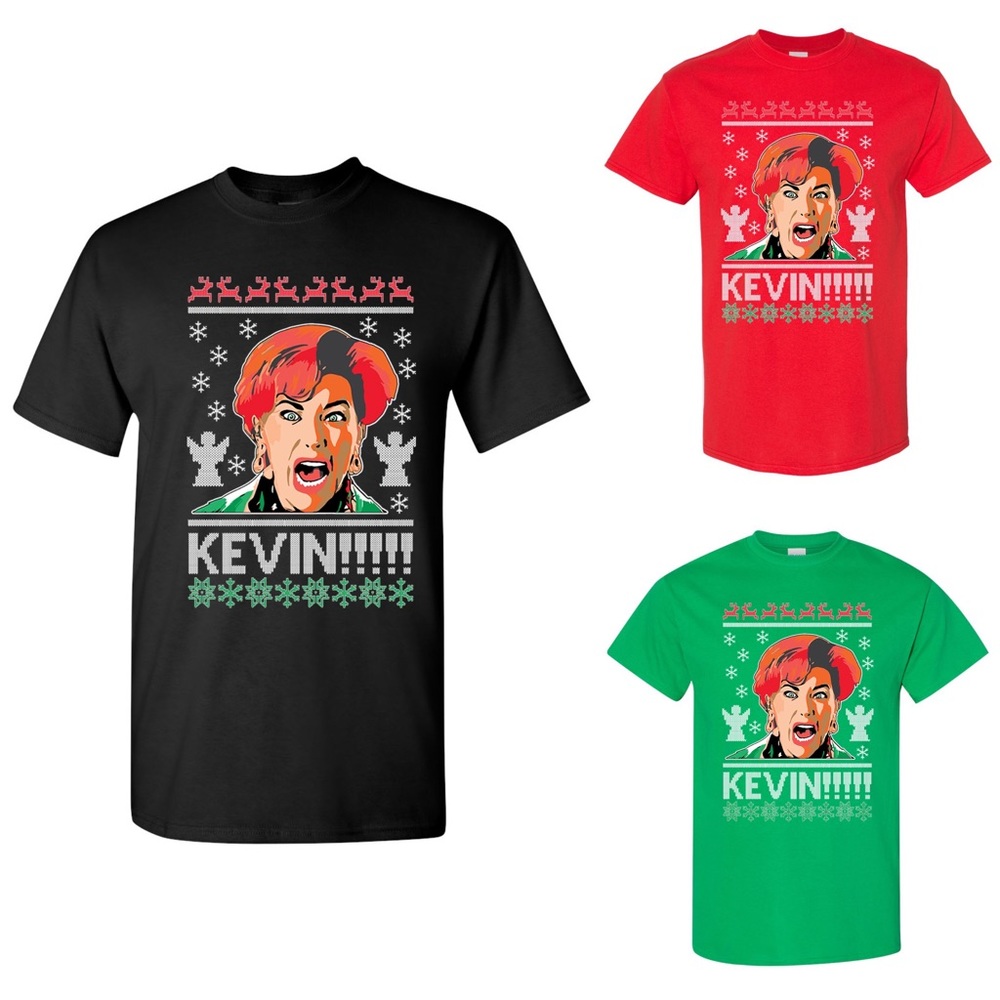 Kevin Kate McCalister Home Alone Ugly Christmas Sweater T-shirt